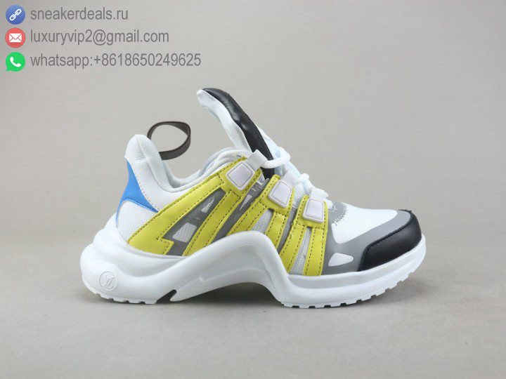 LV ARCH LIGHT WHITE GREY YELLOW UNISEX SNEAKERS